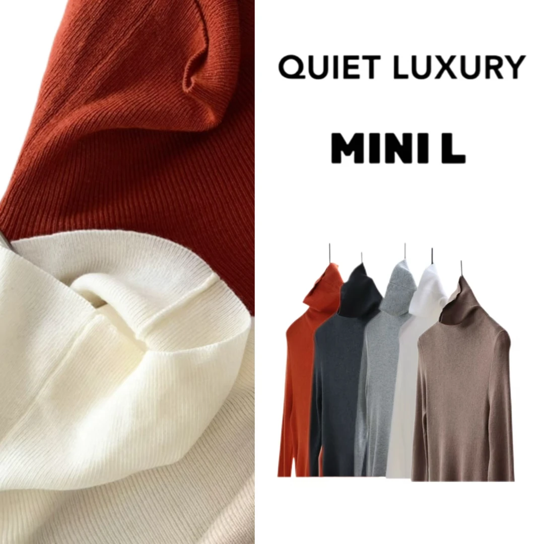 『 Mini L 』 “水波温柔”绵羊毛＊高领打底衫