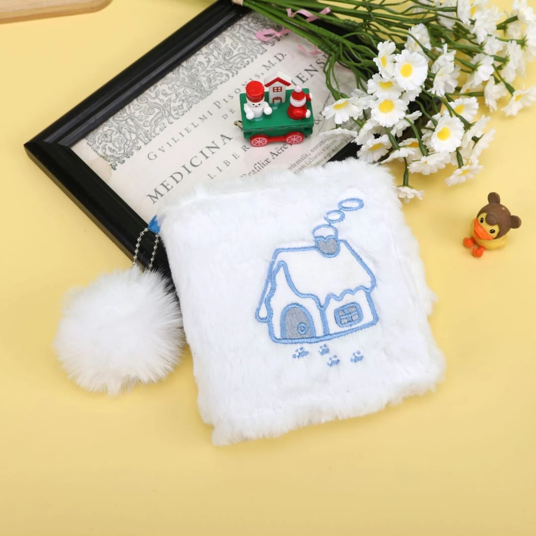 一宫格卡册线圈本/雪地小屋毛绒卡册活页本/卡册拍立即得卡册本