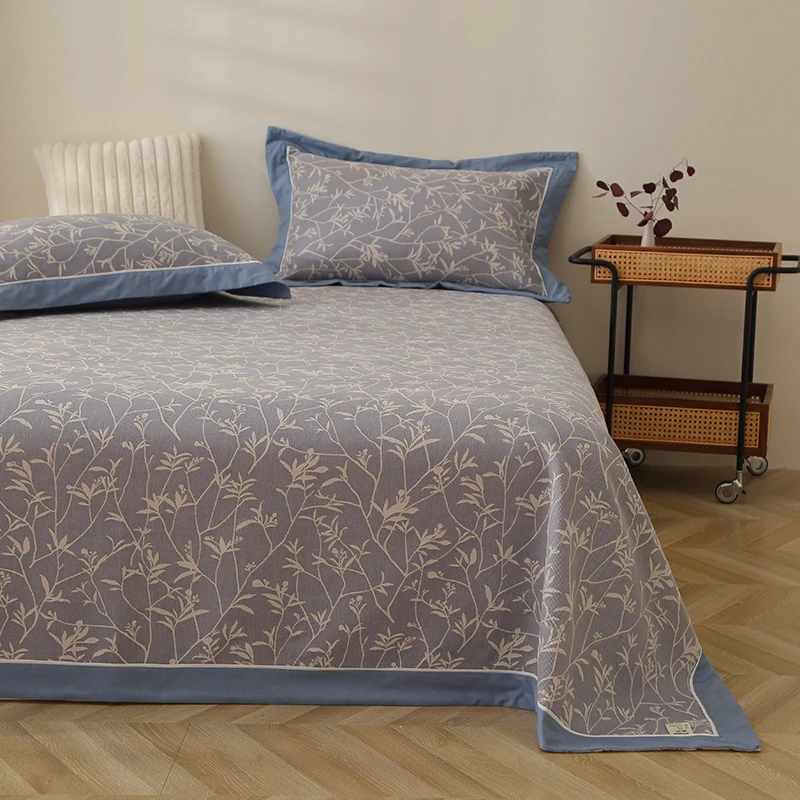 植森原创『柳叶』高定款凉席加厚纯棉三件套 已开价