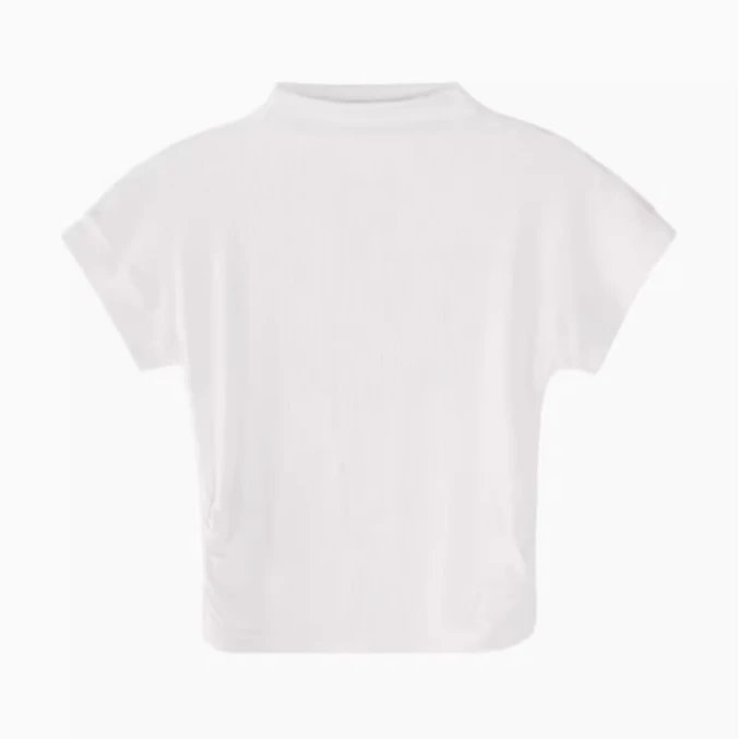 《李易行》鹿向南《风流尔雅》黑色半高领短袖T恤女夏季上衣LXN29590