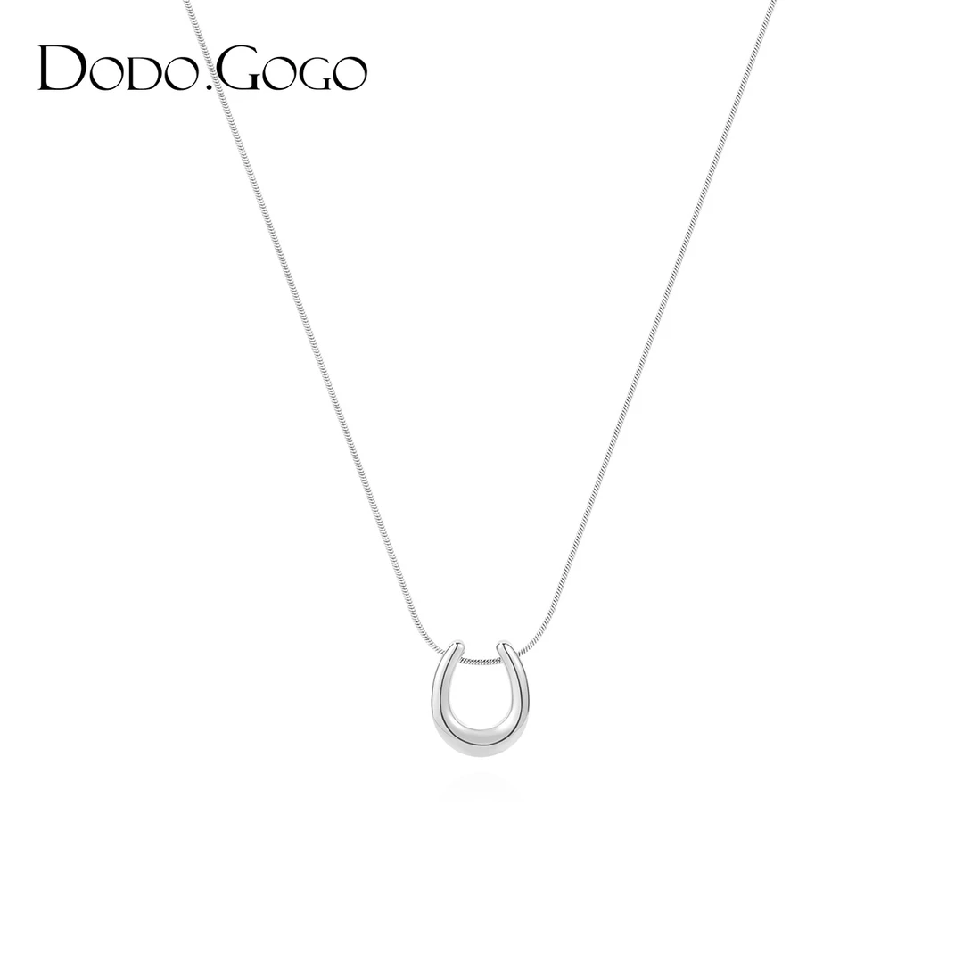 DODOGOGO 钛钢项链 镀k金小众简约ins时尚个性锁骨链精致百搭项链