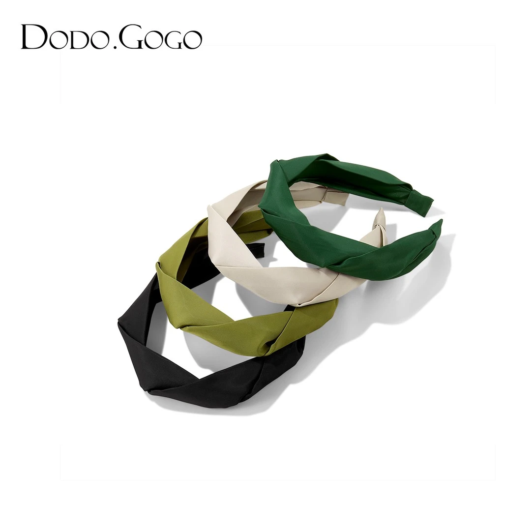 DODOGOGO 非金属布艺发饰 五角辫子发箍女气质百搭高级感优雅头饰