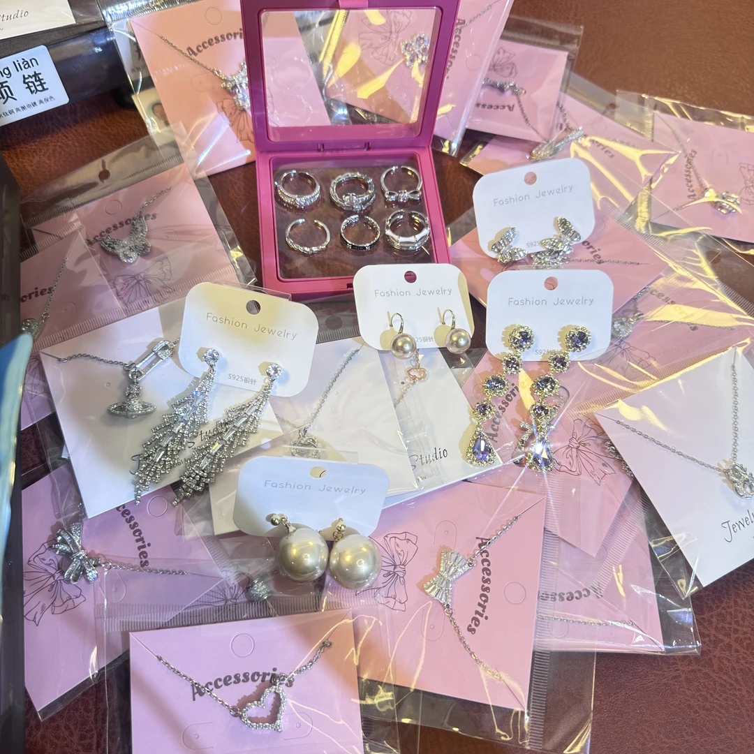 钛钢锆石项链 戒指耳环【许愿＋对对碰】轻奢饰品各品类代拆~