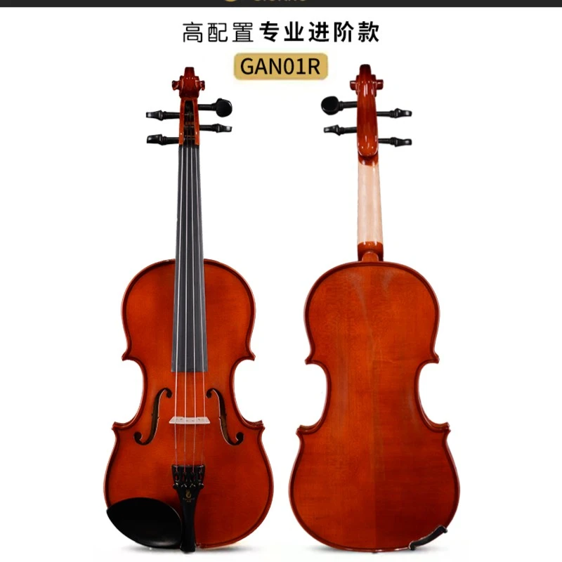 GAN01R吉奥诺小提琴儿童成人初学者小提琴红木实板小提琴初学乐器