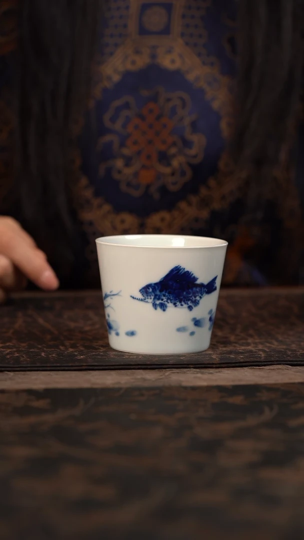 【闪购商品】杯HLX陶瓷鳜鱼冰桶杯
