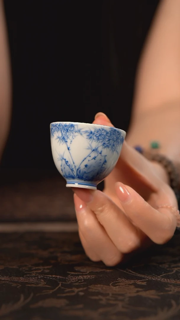 【闪购商品】杯聚澜堂灵石竹子小直口杯
