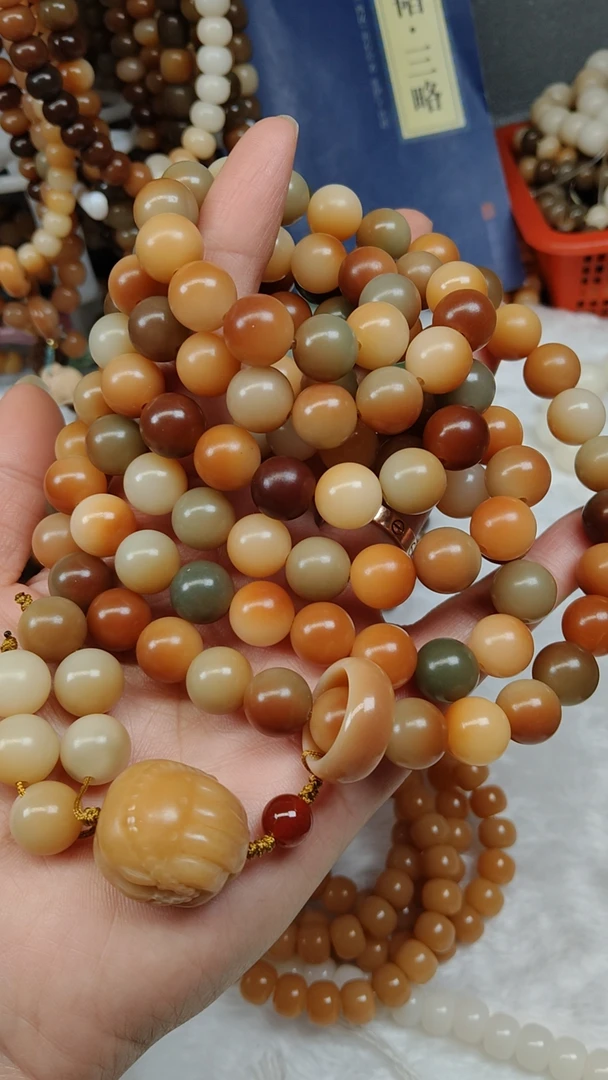 菩提根手串天然12mm圆珠文玩佛珠饰品