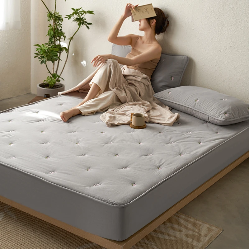 【沐安床笠】A全棉水洗棉加棉床笠保护罩加厚透气高质量床罩床垫套