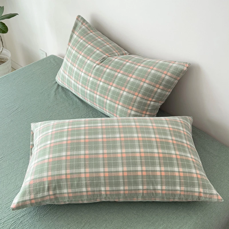 【铁粉福利】全棉枕套48*74成人枕头套40*枕套全棉水洗棉枕斜纹透气