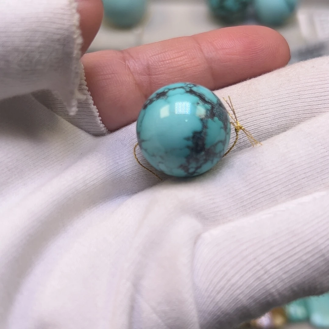 绿松石珠宝半成品未镶嵌东*，