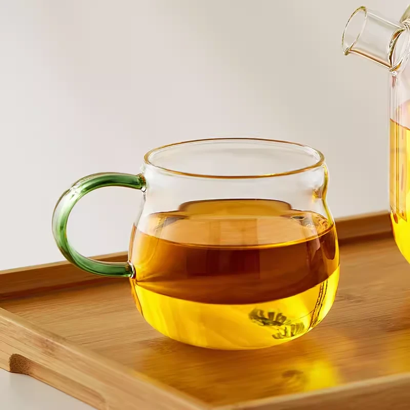 玻璃杯耐高温家用喝水杯办公室女士个人杯果汁泡茶杯高硼硅