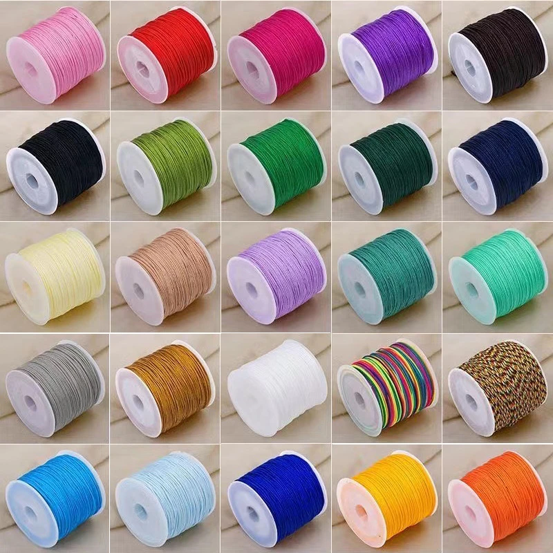 72号0.8玉线100米一卷编绳diy手工编织珠宝手链线流苏吊坠挂绳制