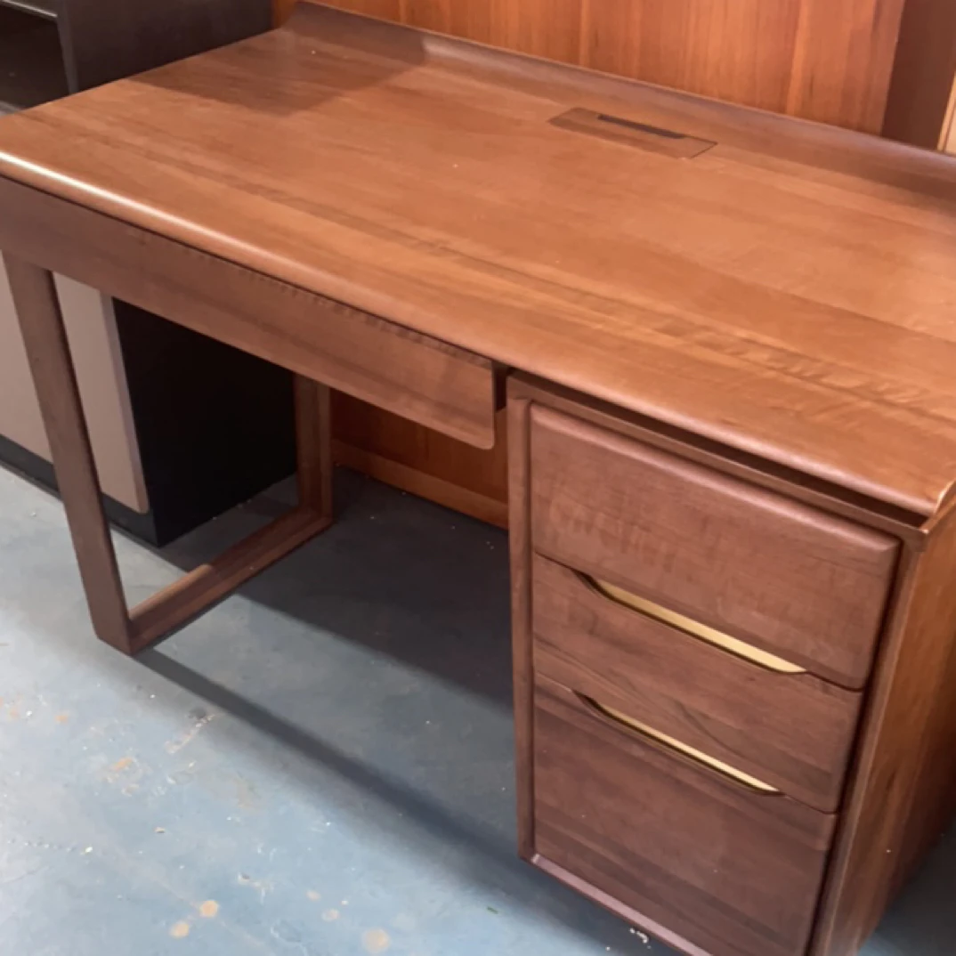 黑胡桃木书桌戈雅书桌1.2样