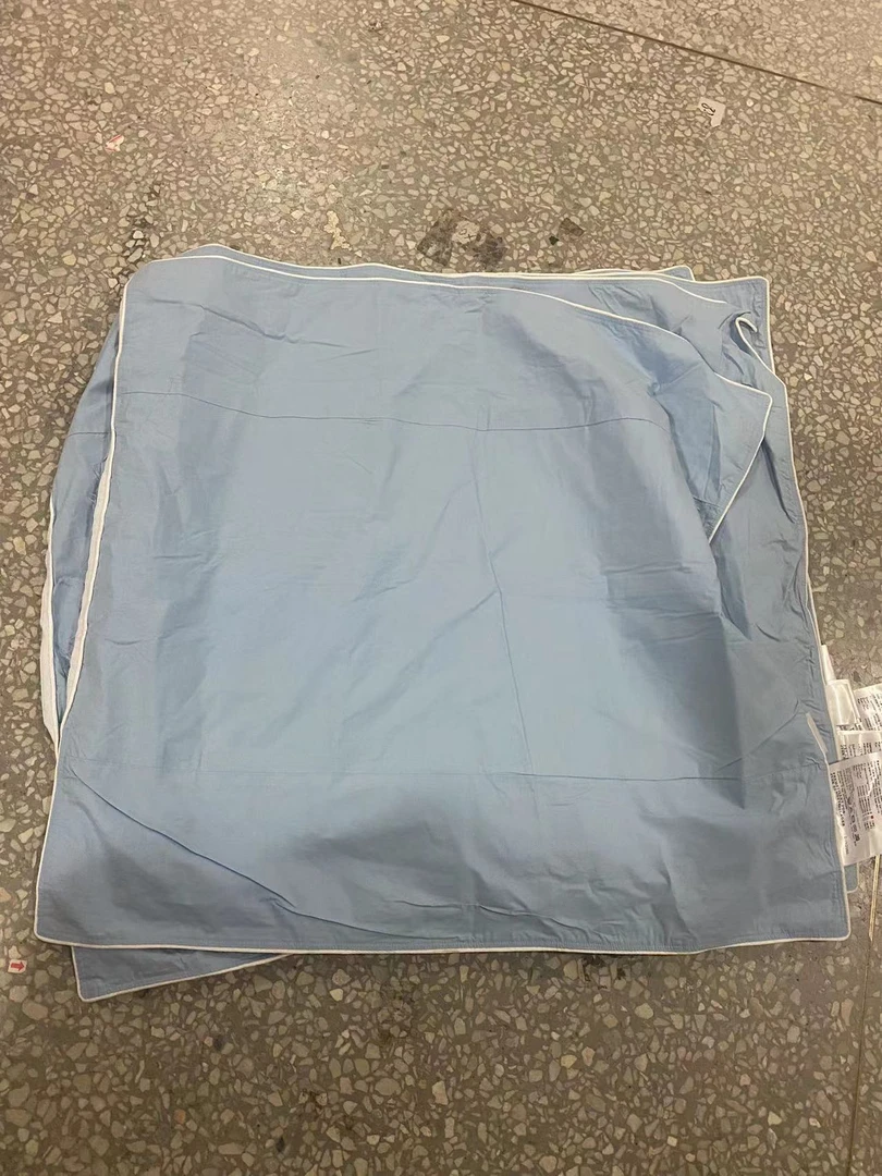 《厚广家》3楼60×63 蓝色全棉高支棉抱枕芯套发4个无拉链 共700g