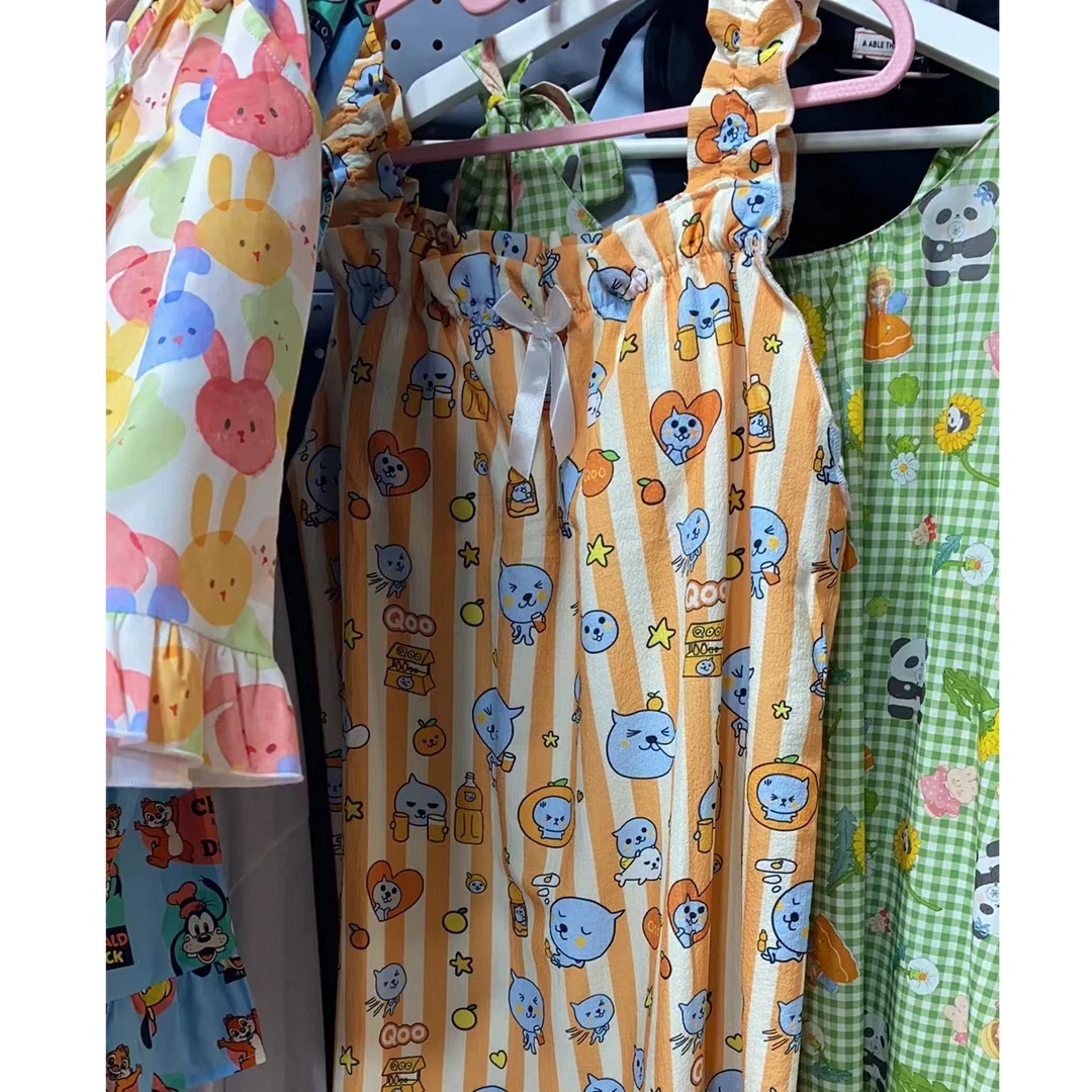 吊带睡衣居家服舒适可爱卡通 上麦选