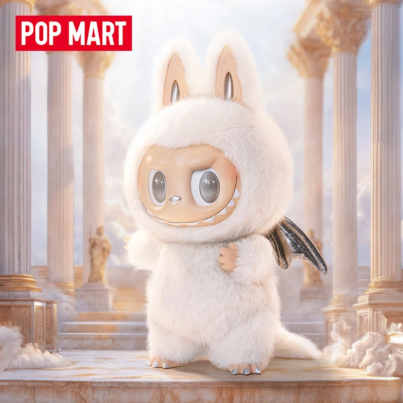 泡泡玛特THE MONSTERS ANGEL IN CLOUDS大号搪胶脸公仔