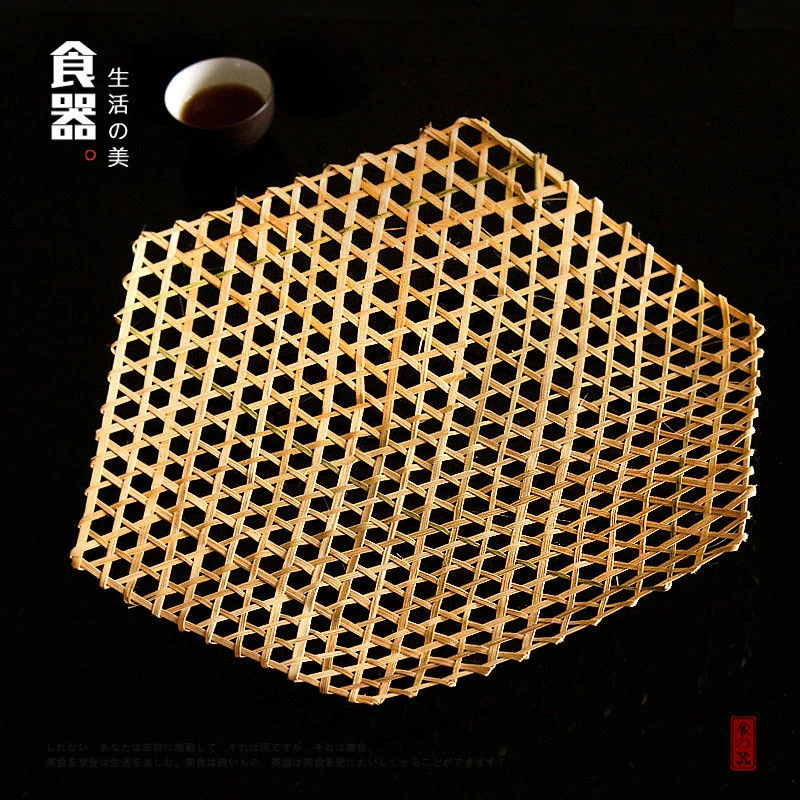 竹制锅底防烧焦垫防烧砂锅防糊垫竹垫编织垫不粘纯手工炖鱼网垫防