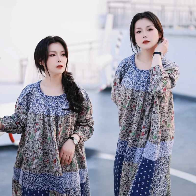 漾.阑珊之下2025夏季文艺复古长裙