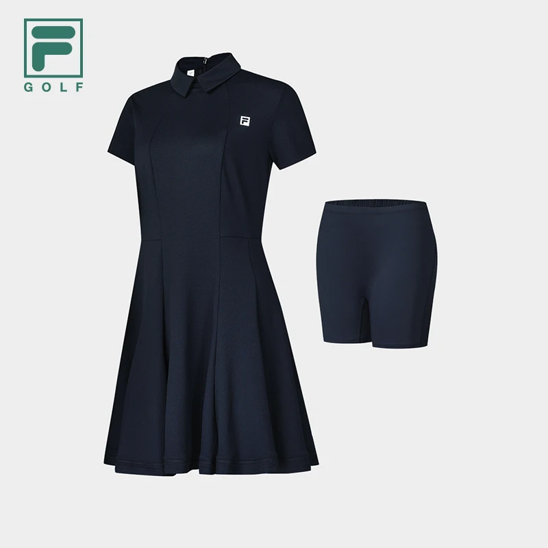 【斐乐正品高尔夫】FILA女款夏季新款时尚弹力运动连衣裙A11W435304