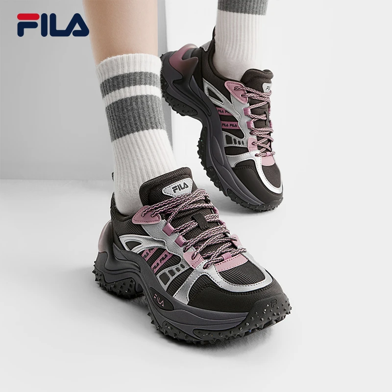 Fila/斐乐女士【增高5CM】鱼刺鞋3代透气厚底增高春季新款老爹鞋