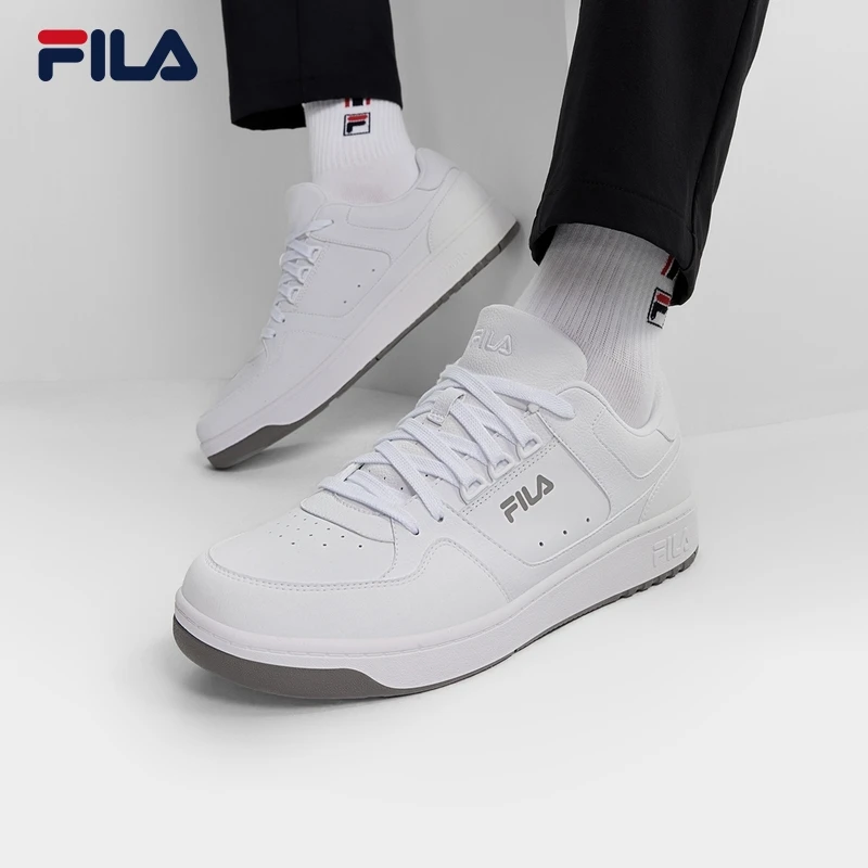 Fila/斐乐男【百搭小白鞋圆盾鞋】新款休闲运动低帮板鞋F12M442207F