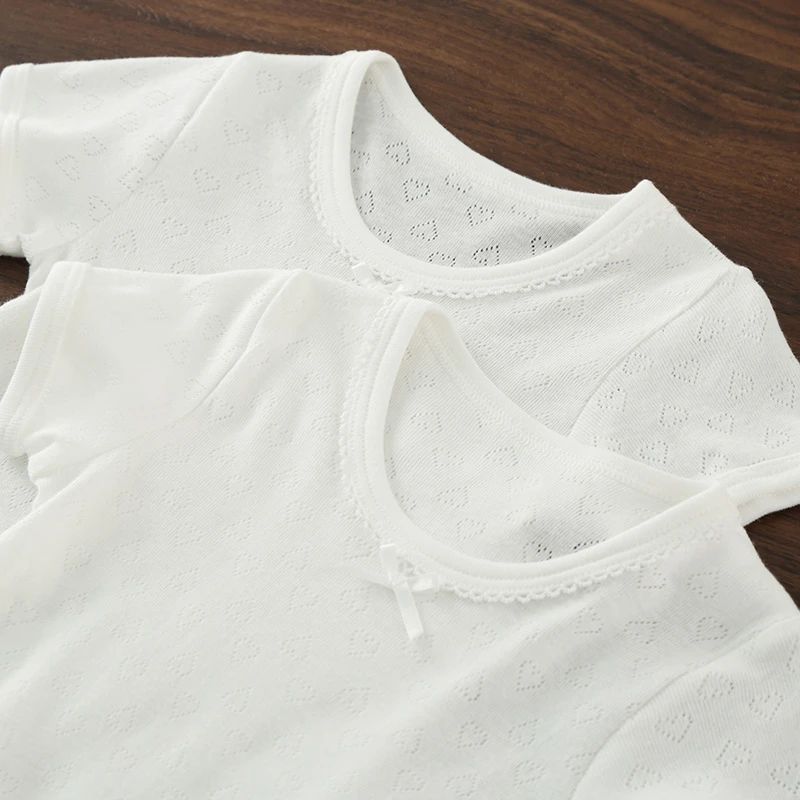 雨的印记女童短袖婴幼儿A类纯棉儿童打底上衣内外穿透气圆领T恤