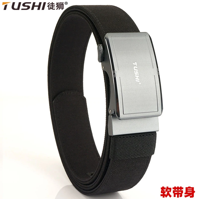 新款航空铝合金自动扣尼龙帆布腰带休闲潮流户外休闲时尚裤腰带