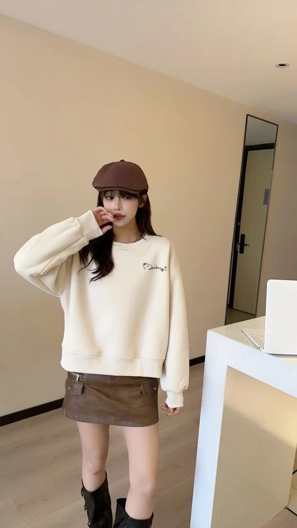 小懒猫秋冬新款加绒卫衣