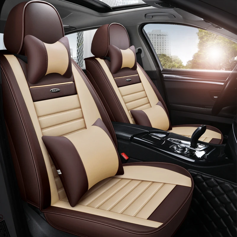 经典拼色五座全皮全包围汽车座套四季坐垫【下单备注车型和年份】