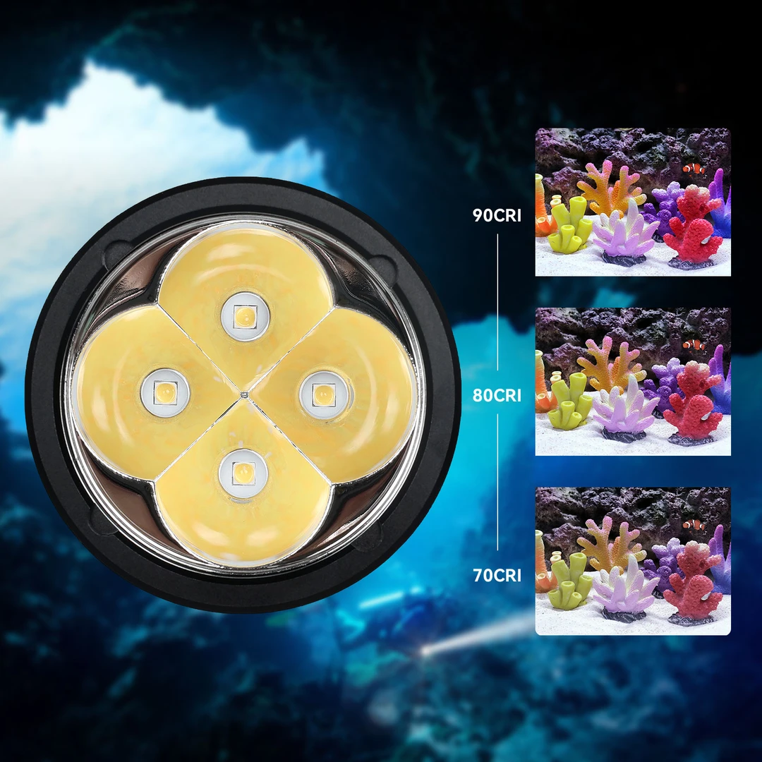 Wurkkos沃克思达DL40专业潜水灯强光户外赶海手电筒