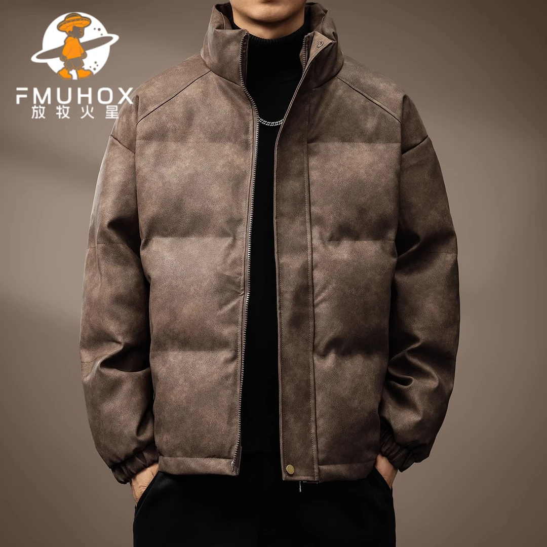 @放牧火星 高端美式复古棉服男冬季加厚美拉德穿搭保暖棉衣袄外套