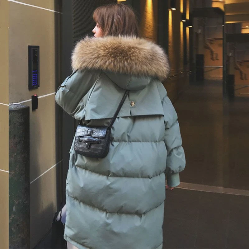 冬季新款簦大码羽绒（棉）服女中长款洋气面包服韩版宽松