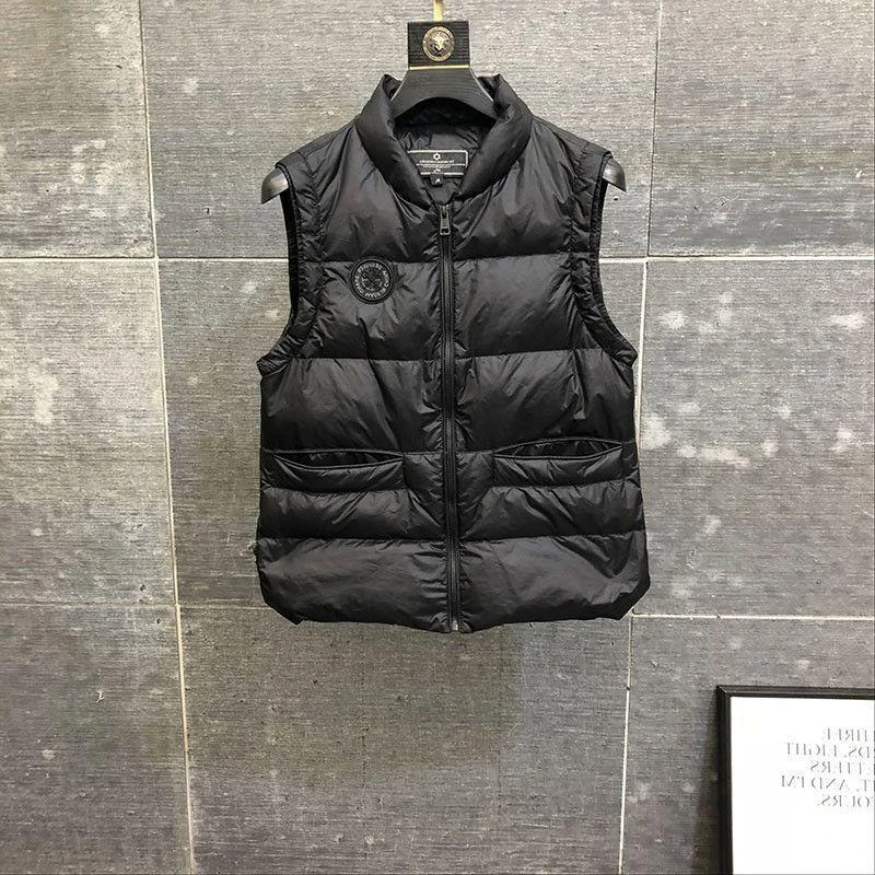 冬季新款男士秋冬季休闲羽绒（棉）服马甲修身时尚坎肩衣背棉服款