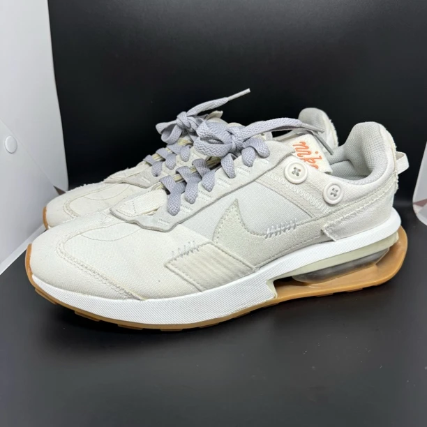 40.5码 /二手不刀/ Nike airmax 休闲鞋 白灰低帮 保真