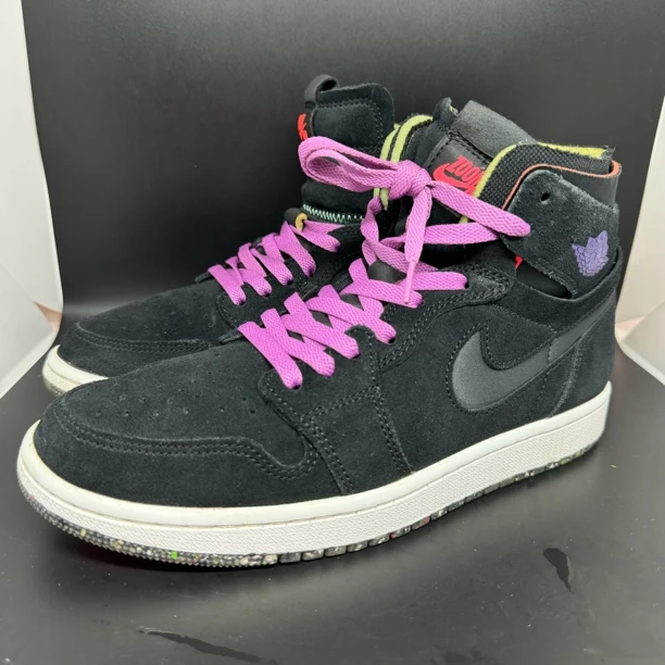 42码 /二手/ aj1 黑紫 高帮 公价 2791 保真