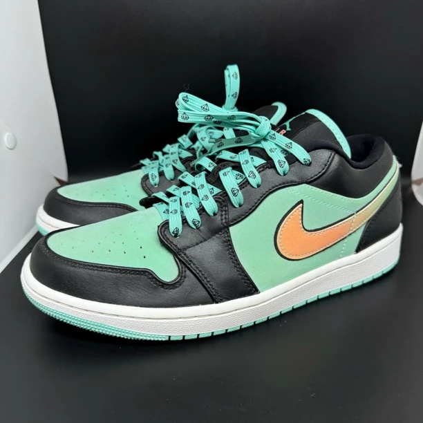 43码 /二手/Nike aj1 黑蒂芙尼 低帮板鞋 假一赔四