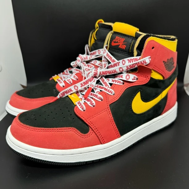 42码 /二手/Nike aj1 红黑黄 高帮板鞋 假一赔四