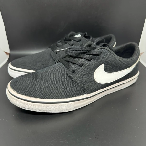 41码 /二手/ Nike SB 黑白 帆布 低帮板鞋 假一赔四