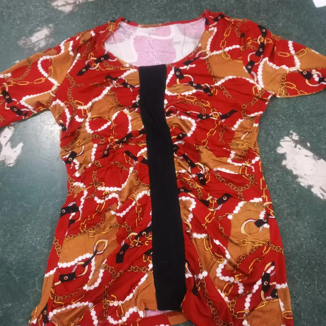 红色复古长袖剪标款