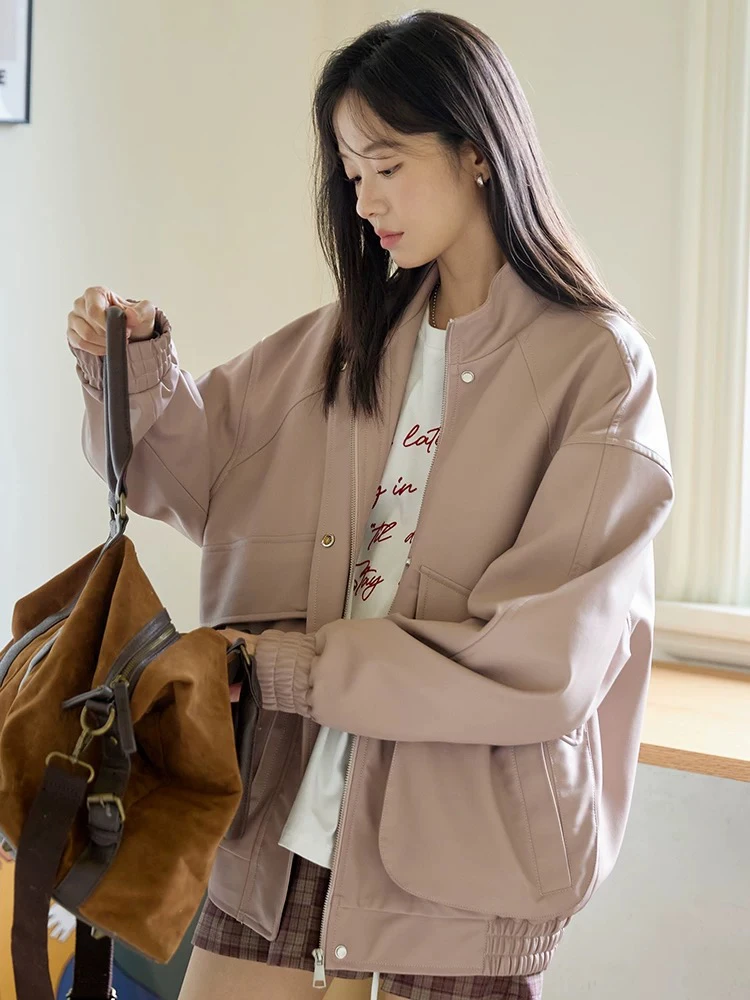 【订单】猫酱紫复古立领皮外套