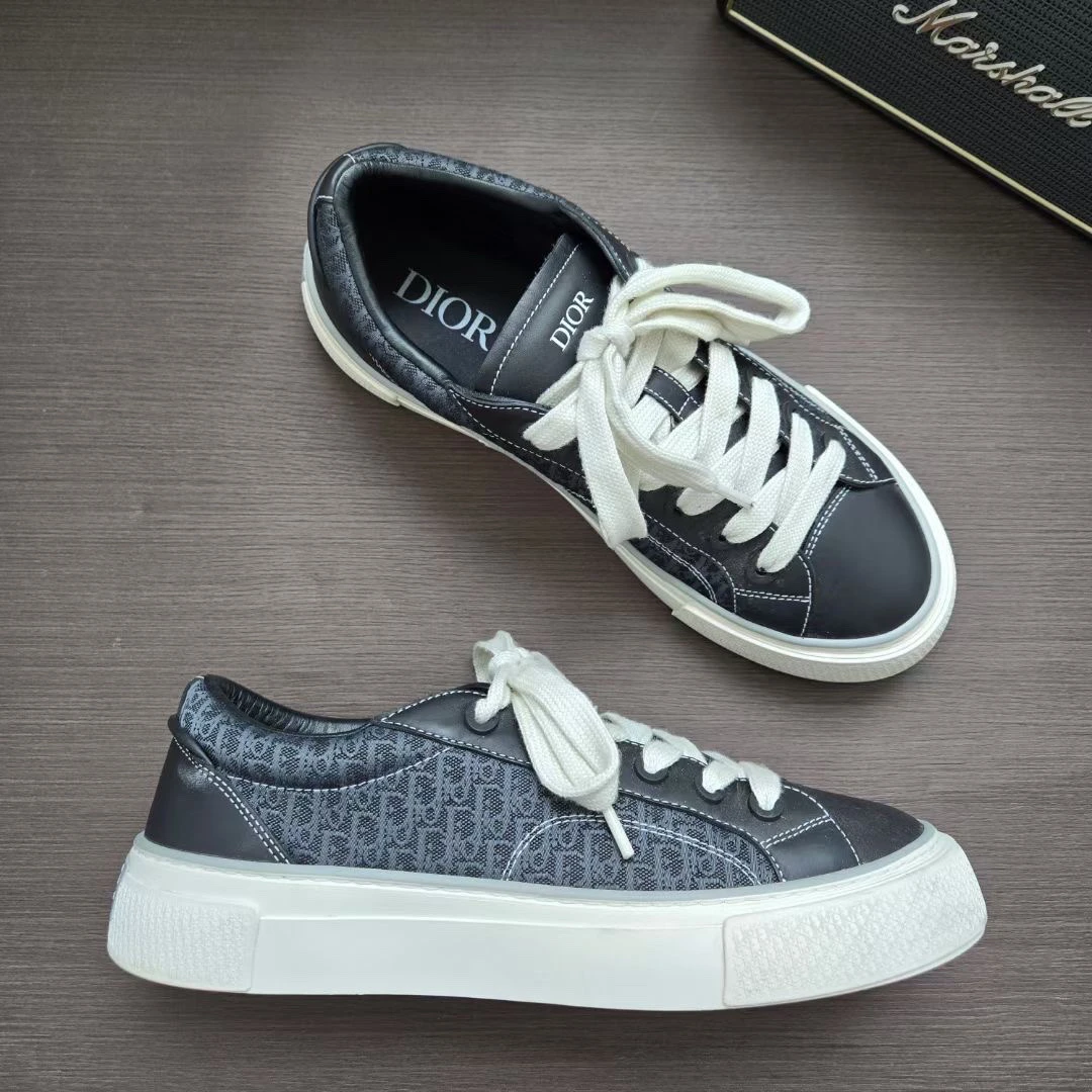99新 DIOR/迪奥 45码 B33黑满印鞋