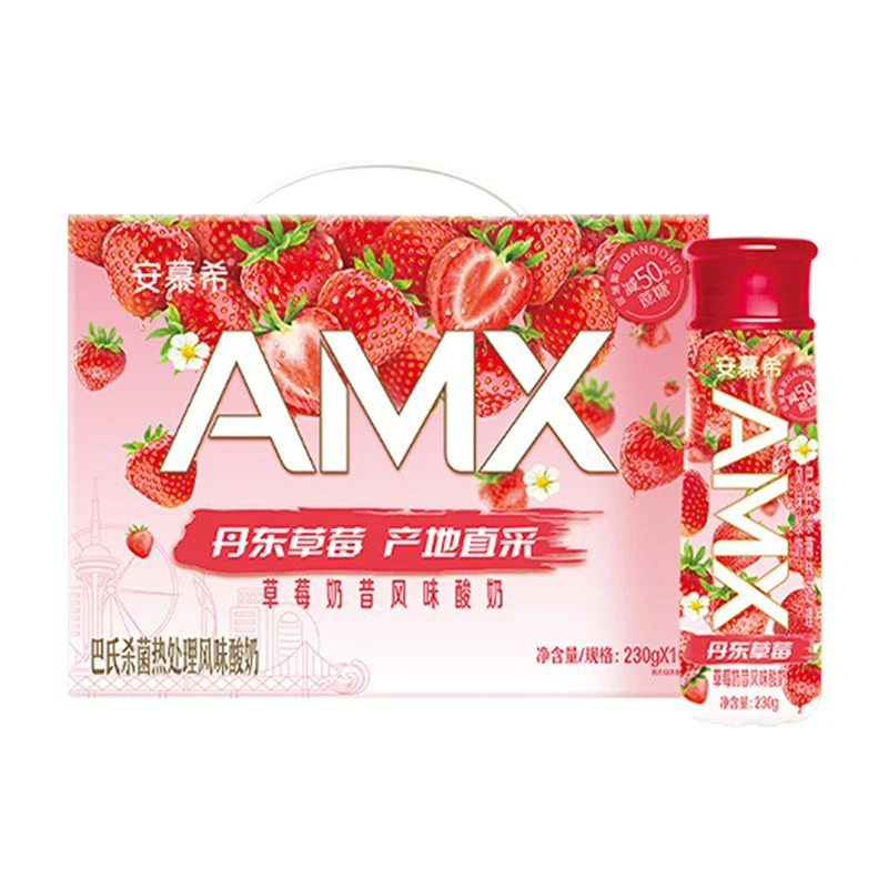 6月产伊利安慕希230g丹东草莓味酸奶