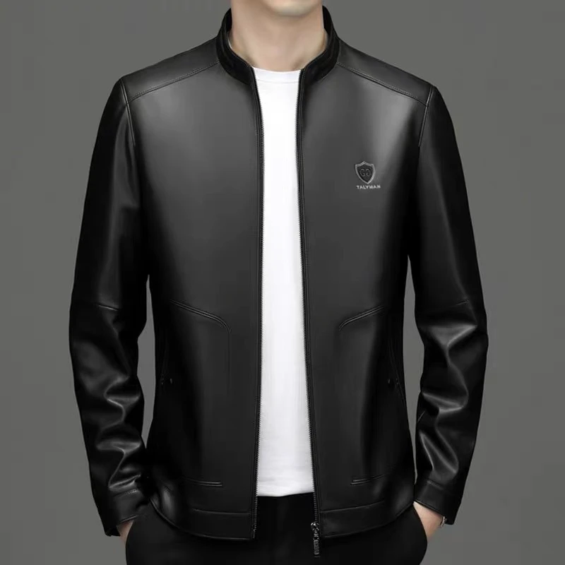 【海宁裘都】F877★款2024年 男士春装新款时尚（ 立领）休闲外套