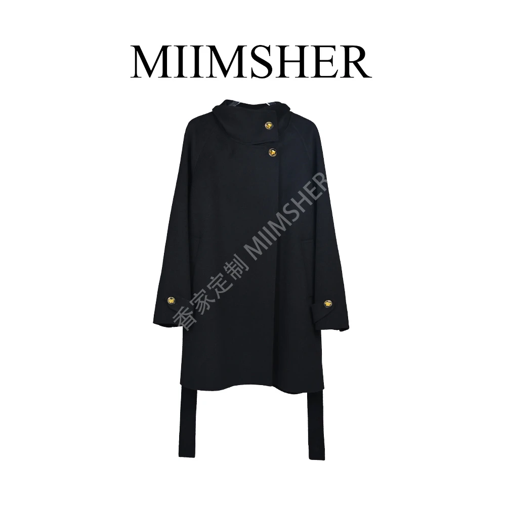 黑松露2.0短款经典双面羊毛大衣气质女外套秋冬MS241929