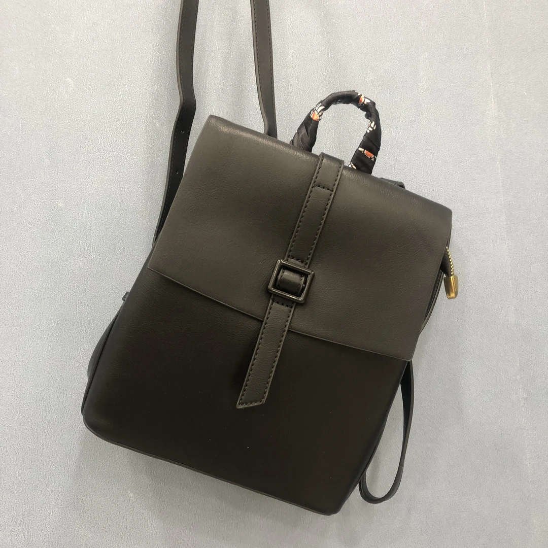 小河家韩系软牛皮双肩包920-03