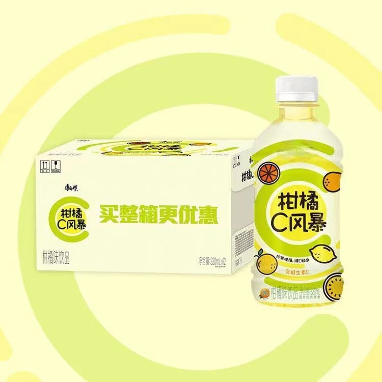 康师傅 柑橘C风暴330ml*12瓶