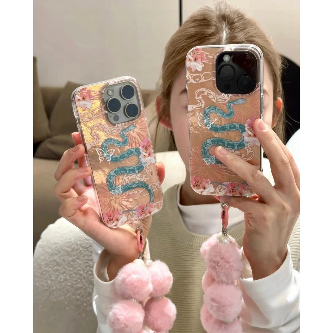 2025蛇年暴富适用苹果16/15女款13手机壳华为P70vivo小米14oppo套