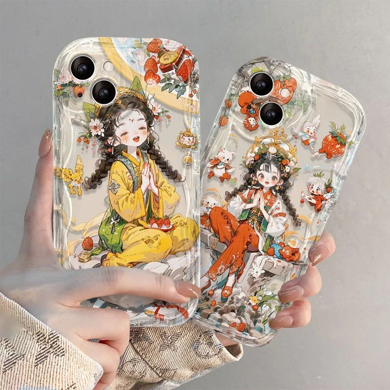 求财少女适用苹果/华为/小米/oppo/vivo手机壳中国风软硅胶保护套
