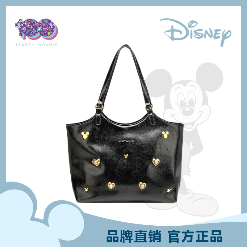 Disney/迪士尼「100周年纪念款」米奇托特镶钻高级感通勤包单肩包A
