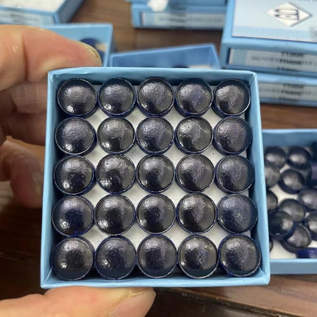 精选原产宾士域蓝钻皮头  压制蓝钻 高硬度 11mm皮头中八斯诺克